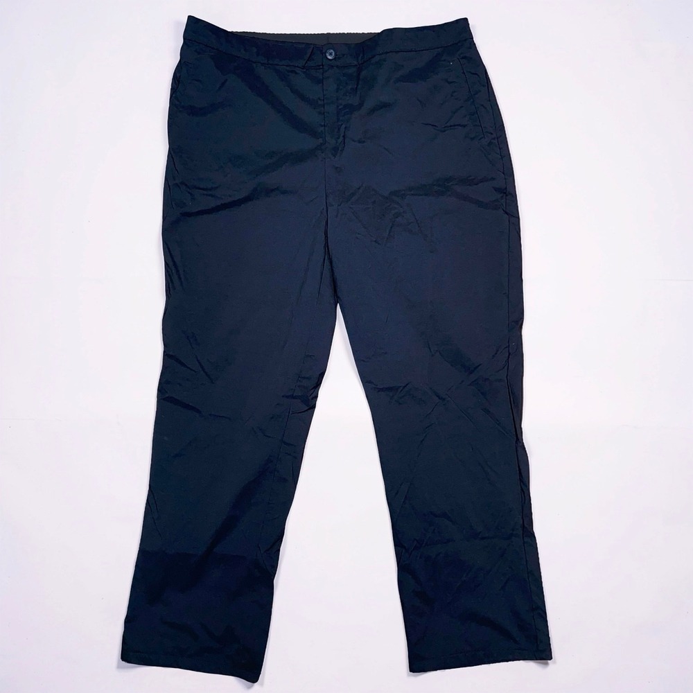 Stormpack Mens XXL Black Polyester Pants Travel Outdoor Straight Leg 40x32